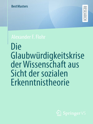 Die Glaubwürdigkeitskrise der Wissenschaft aus Sicht der sozialen Erkenntnistheorie - ebook